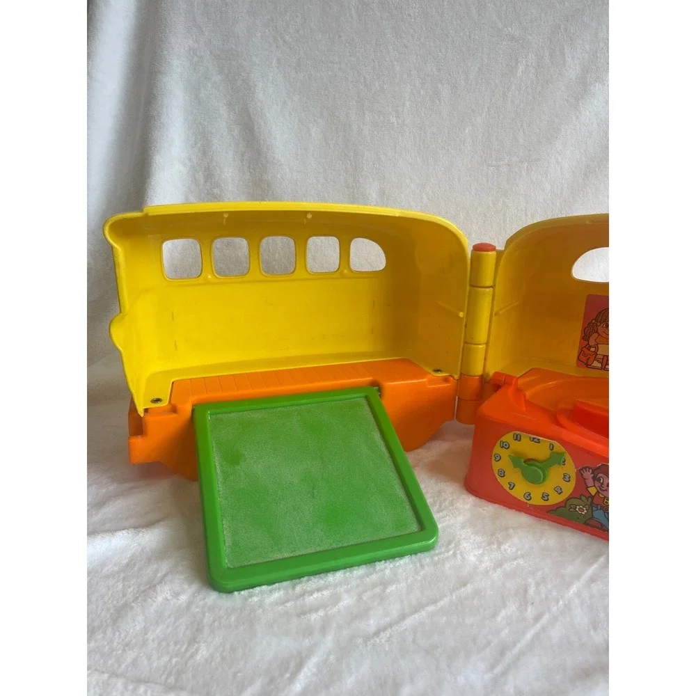 Vintage Mattel Preschool Yellow School Bus‎ Toy Vehicle Car